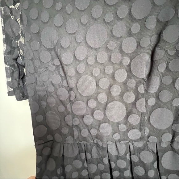 LC Lauren Conrad Black Polka Dot A- line Dress - Picture 5 of 11